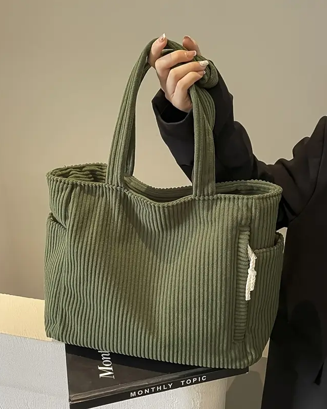 Ines | Stilfuld Casual Skuldertaske med Snordetalje