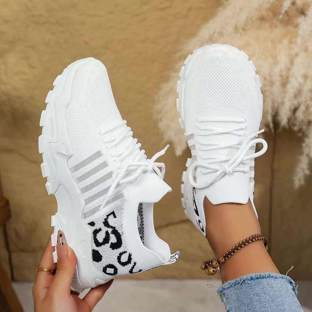 Charlotte | Dame Chunky Strik Løbe Sneakers