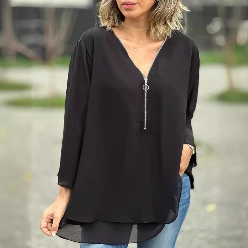 Susie | Stilfuld Løs Bluse