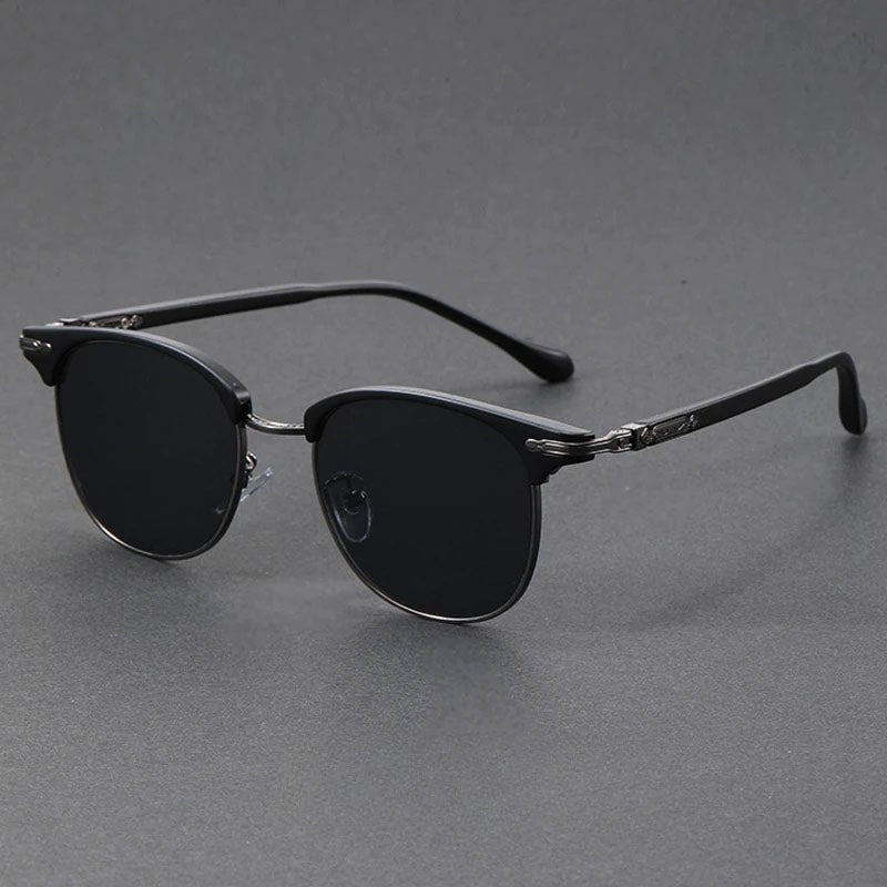 Malthe | Sunglasses Clubmaster Metal Halvramme Vintage Stil
