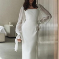 Kathrine | Elegant Maxikjole med Lange Ærmer
