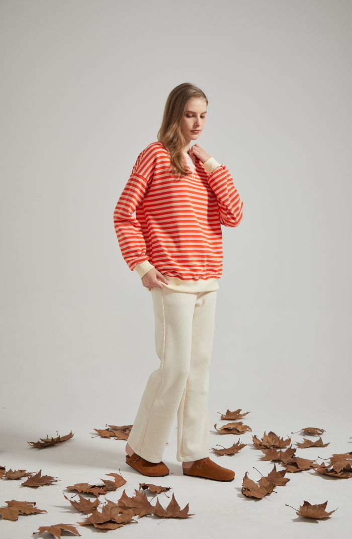 Gudrun | Stilfuld Stribet Relaxed Fit Sweater