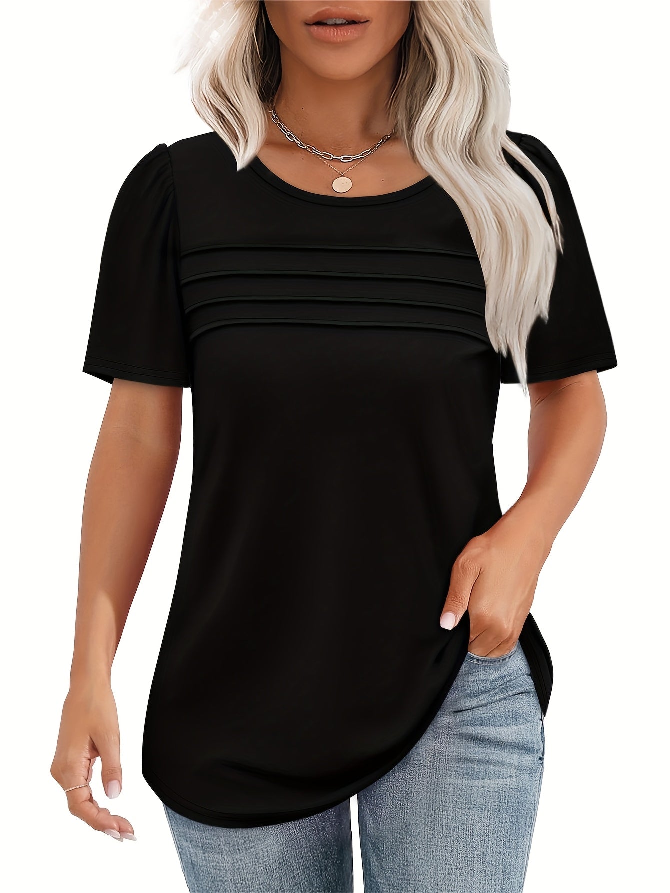 Kirsten™ | Kortærmet Bluse