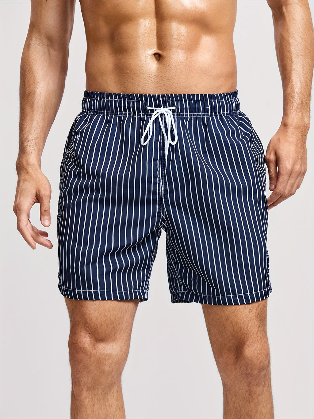 Tomas | Behagelige Stribede Sommer Shorts
