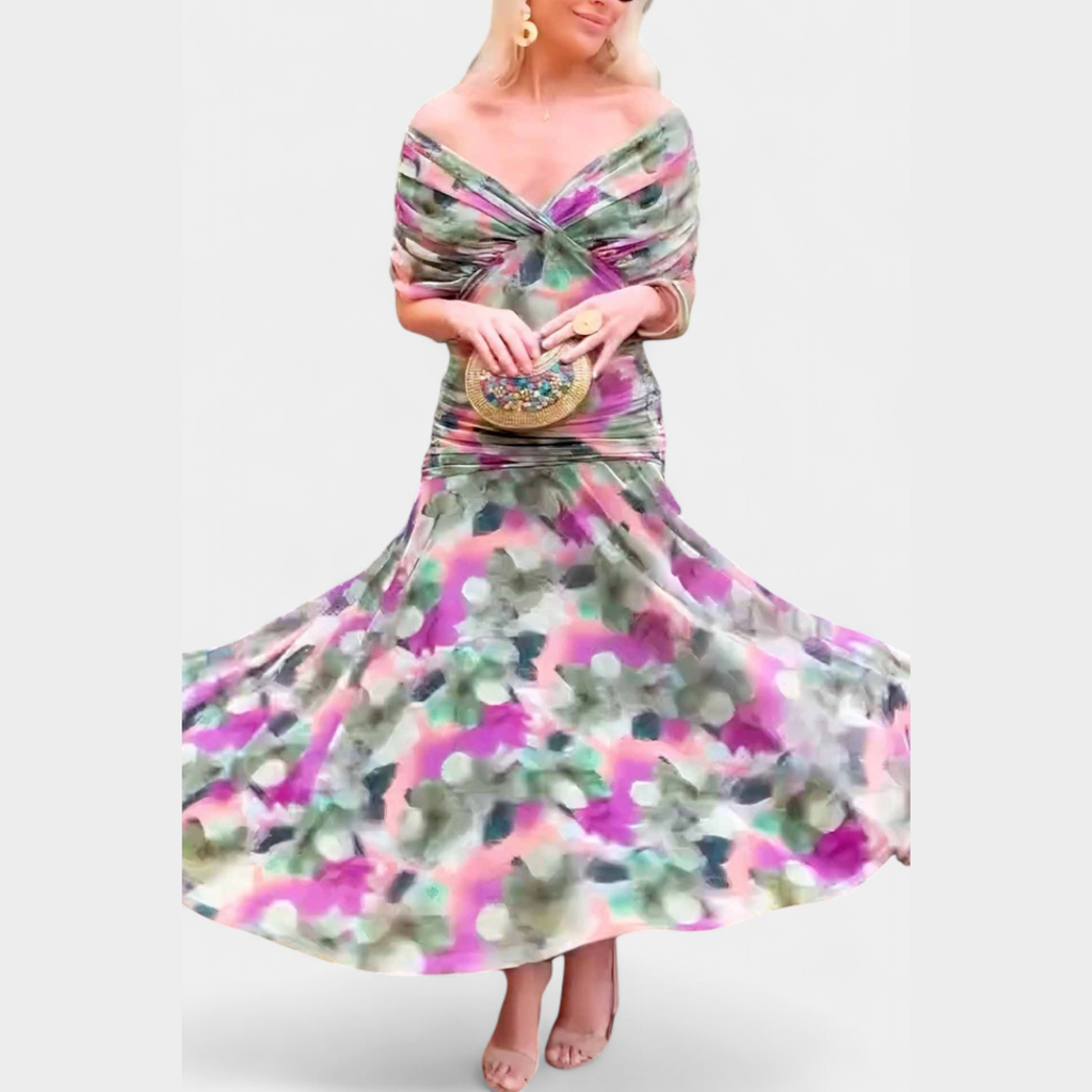 Laura | Dame Off Shoulder Elegant Aftenkjole