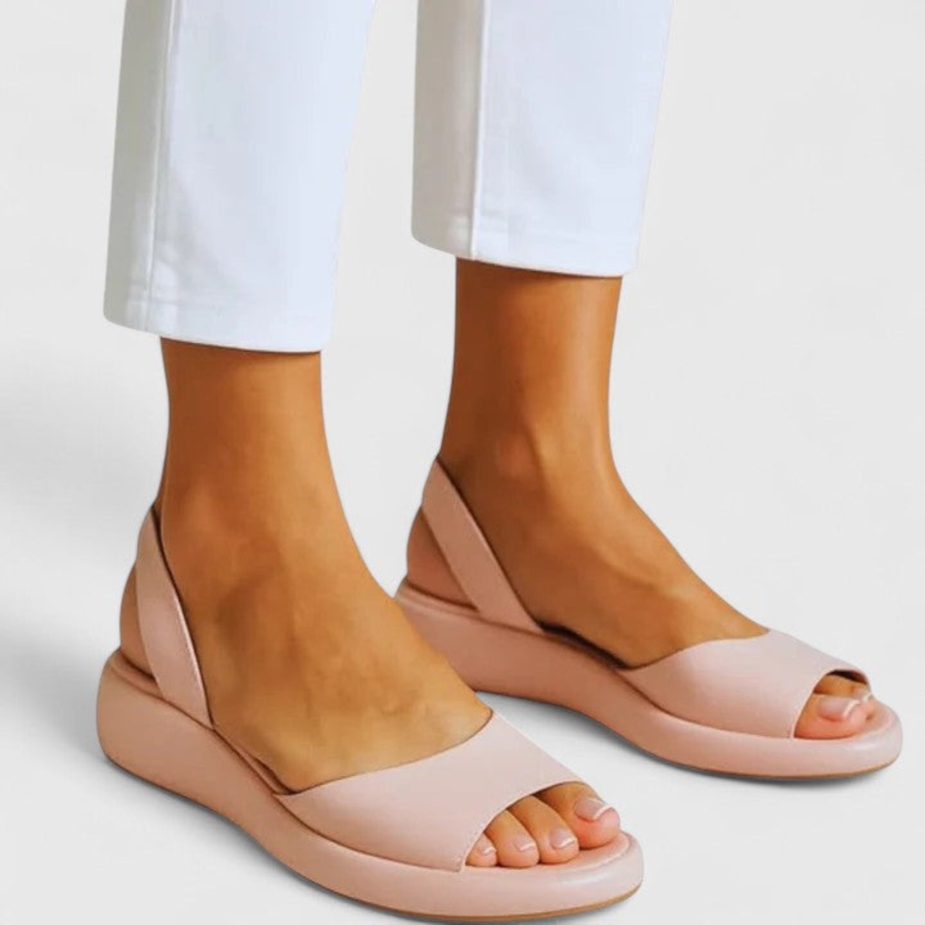 Helene | Dame Plateau Slingback Sandaler