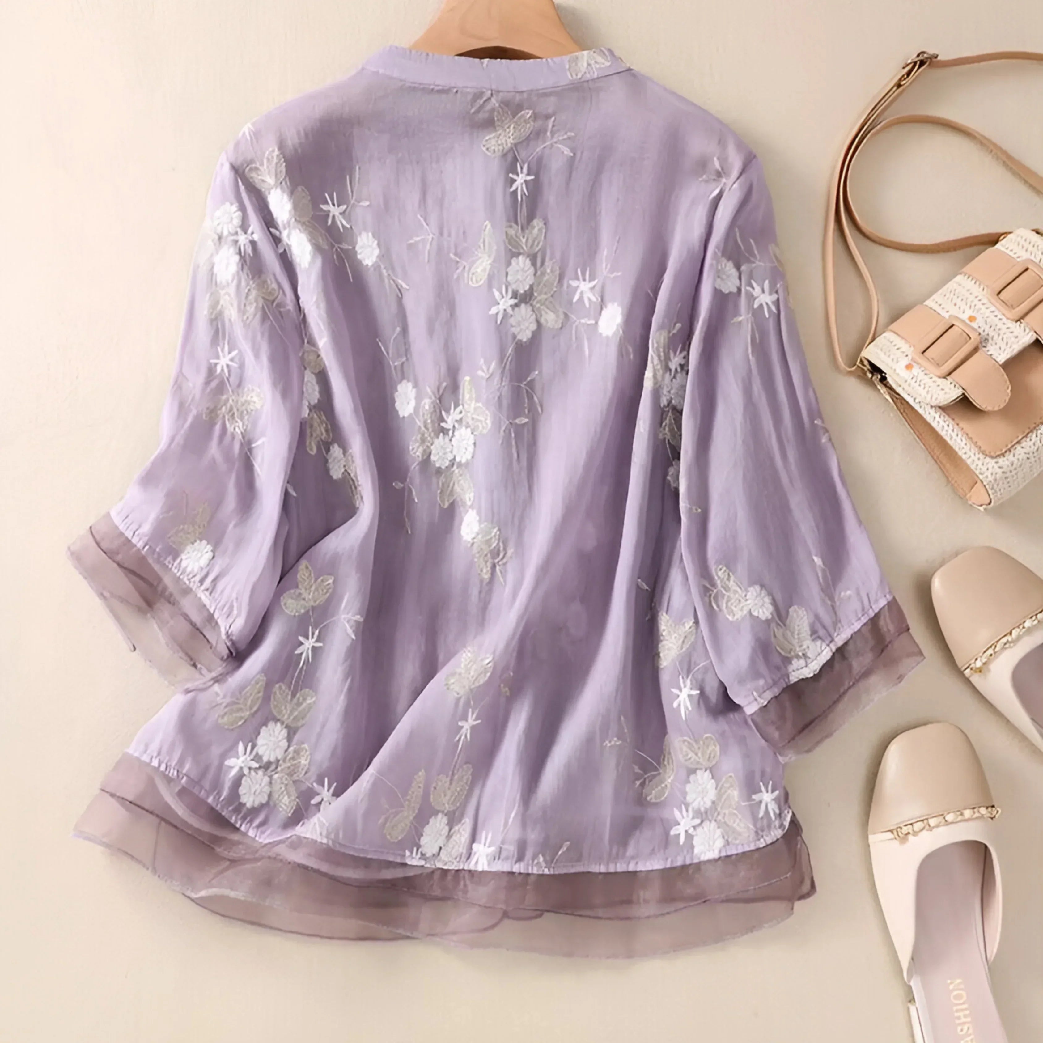 Emma | Let og Elegant Bomuldsbluse
