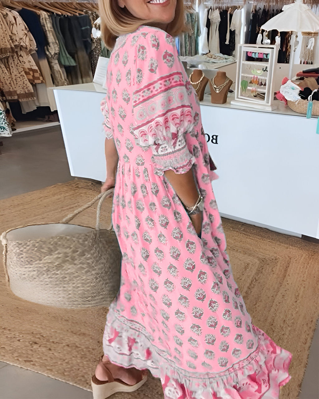 Quinna | Stilfuld Casual Midi-Kjole