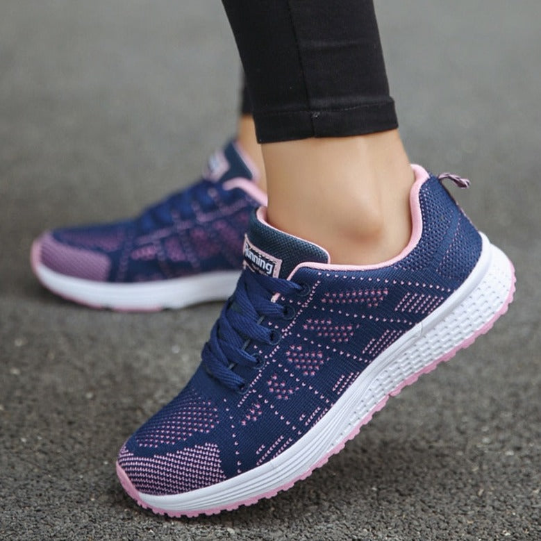 Jane | Dame Snørebånd Afslappede Gå Sneakers