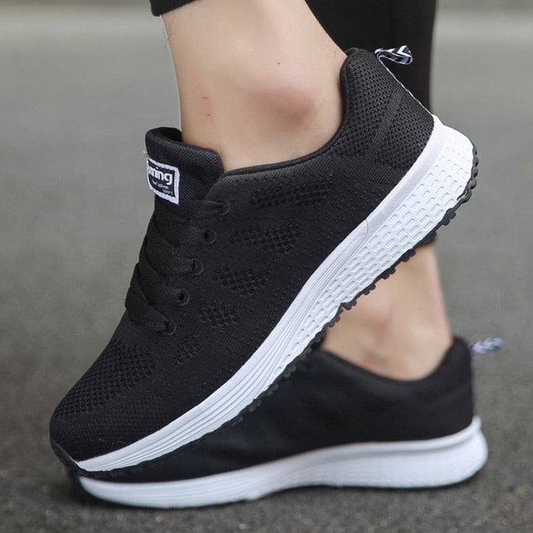 Jane | Dame Snørebånd Afslappede Gå Sneakers