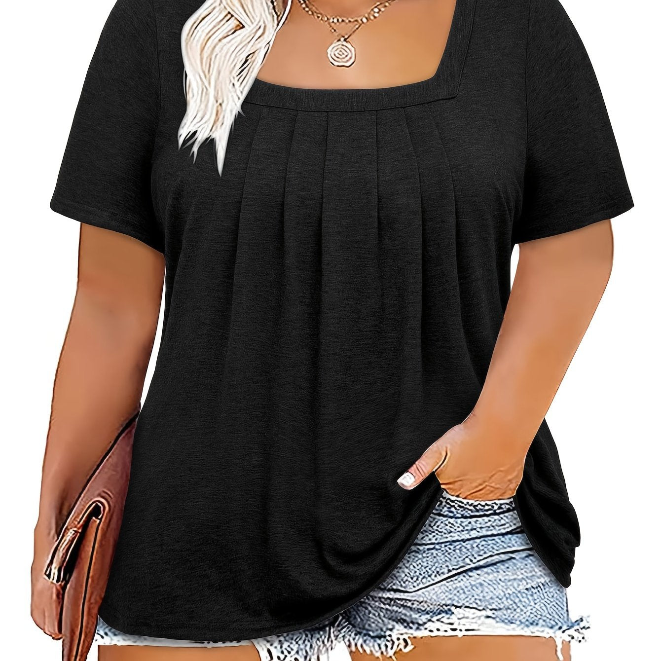 Maria™ | Firkantet Hals Top