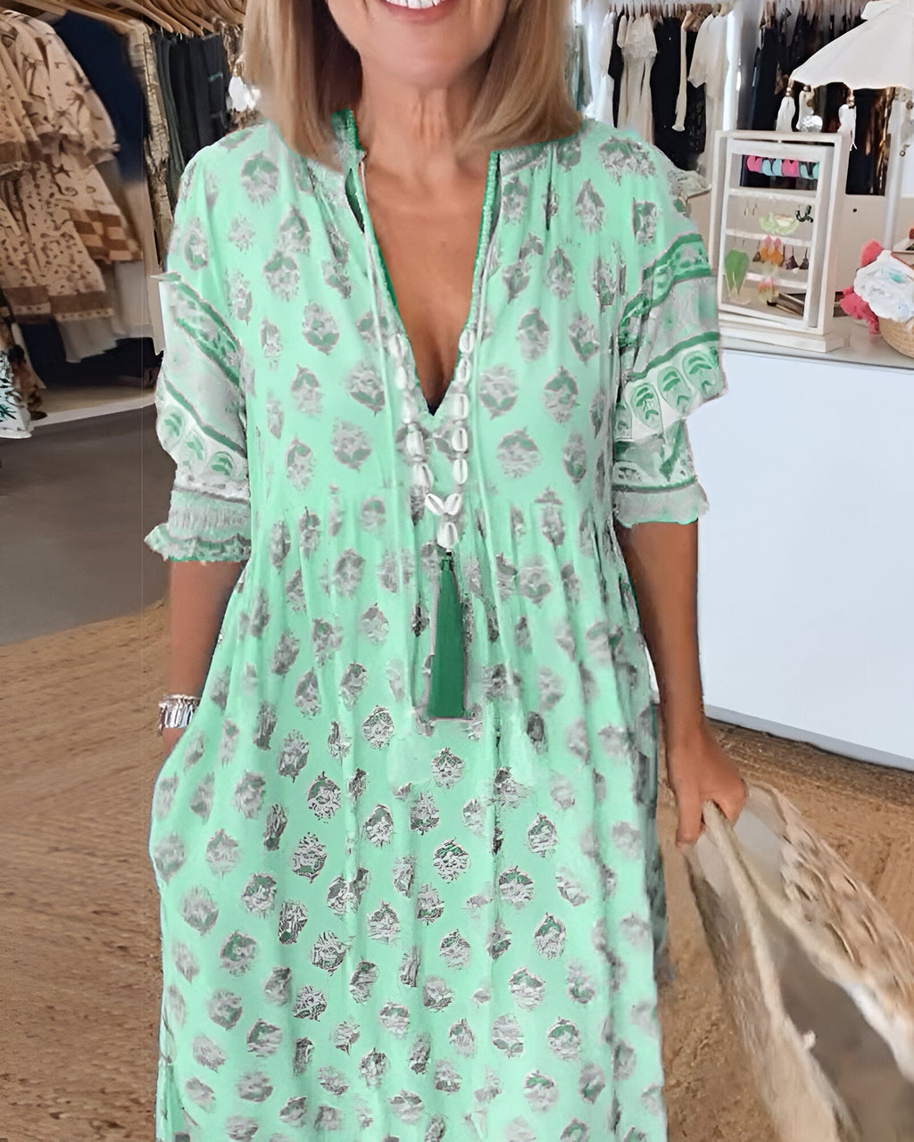 Quinna | Stilfuld Casual Midi-Kjole