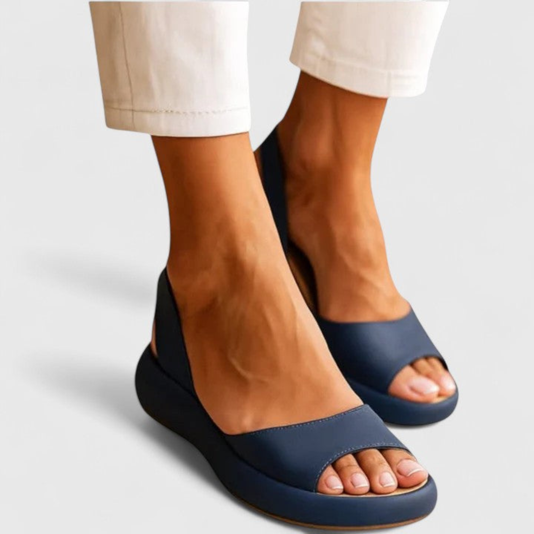 Helene | Dame Plateau Slingback Sandaler