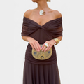 Laura | Dame Off Shoulder Elegant Aftenkjole
