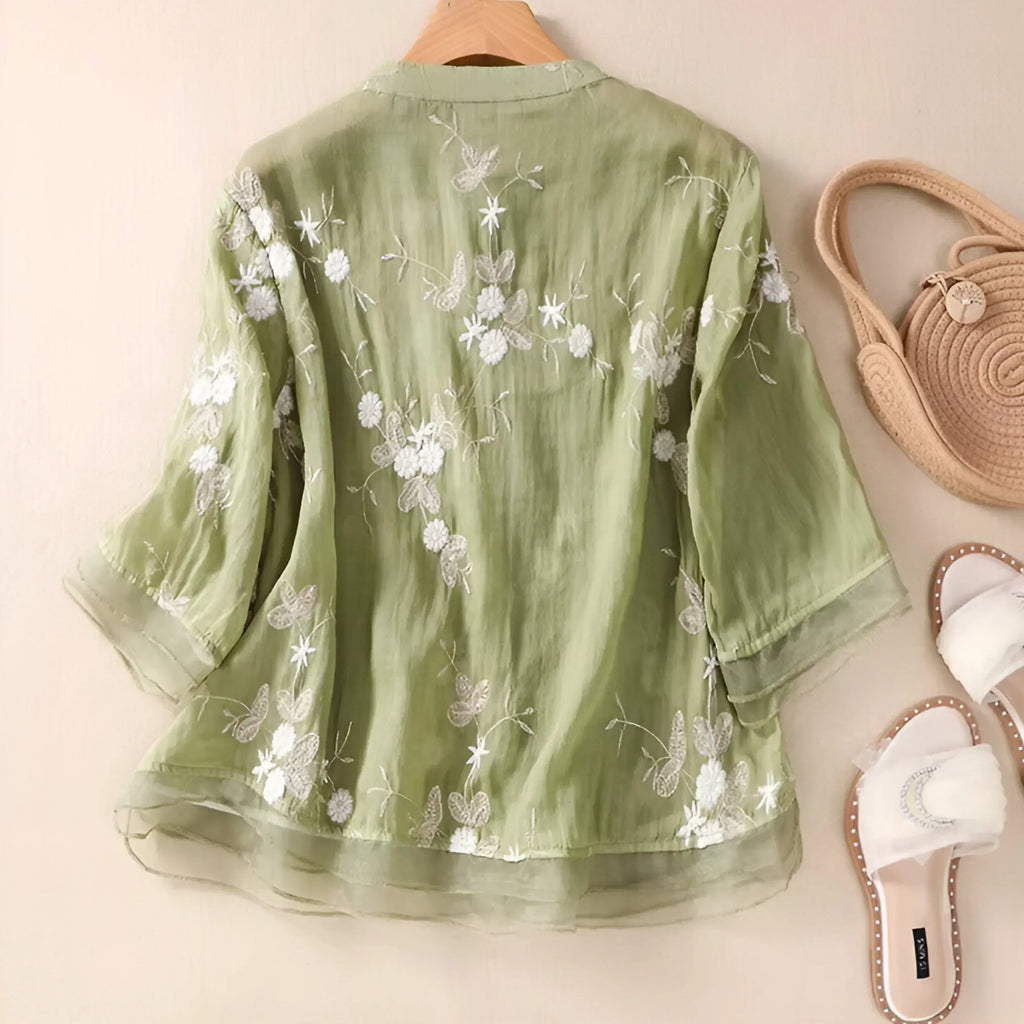 Emma | Let og Elegant Bomuldsbluse
