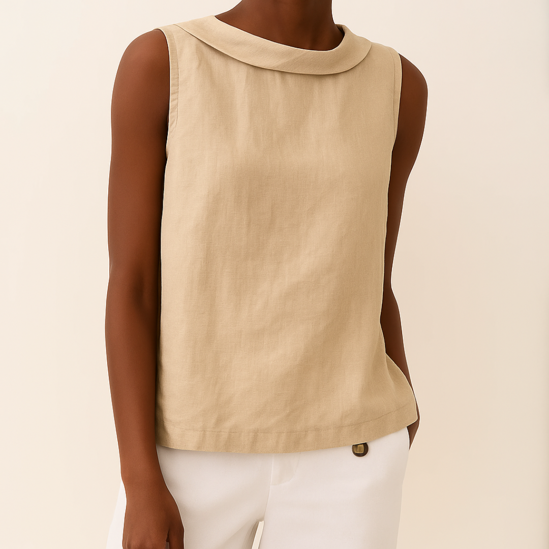 Mia | Dame Ærmeløs Casual Rund Hals Top