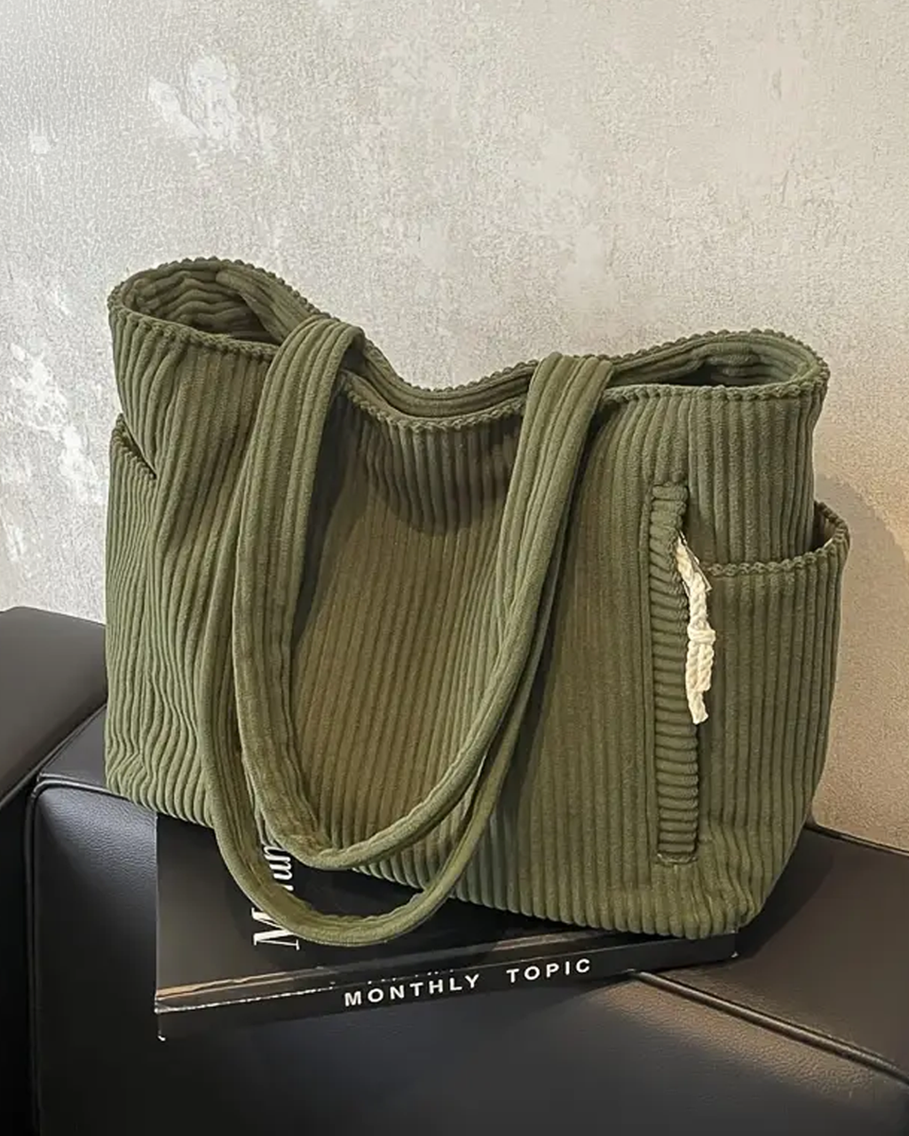 Ines | Stilfuld Casual Skuldertaske med Snordetalje