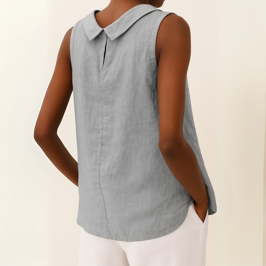 Mia | Dame Ærmeløs Casual Rund Hals Top