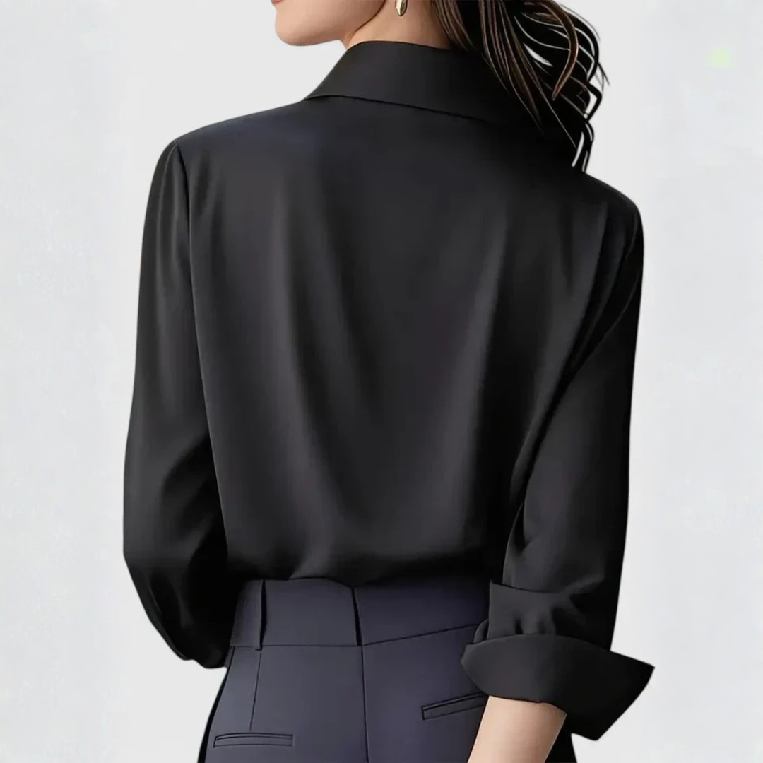 Britta | Dame Elegant Button Up Bluse