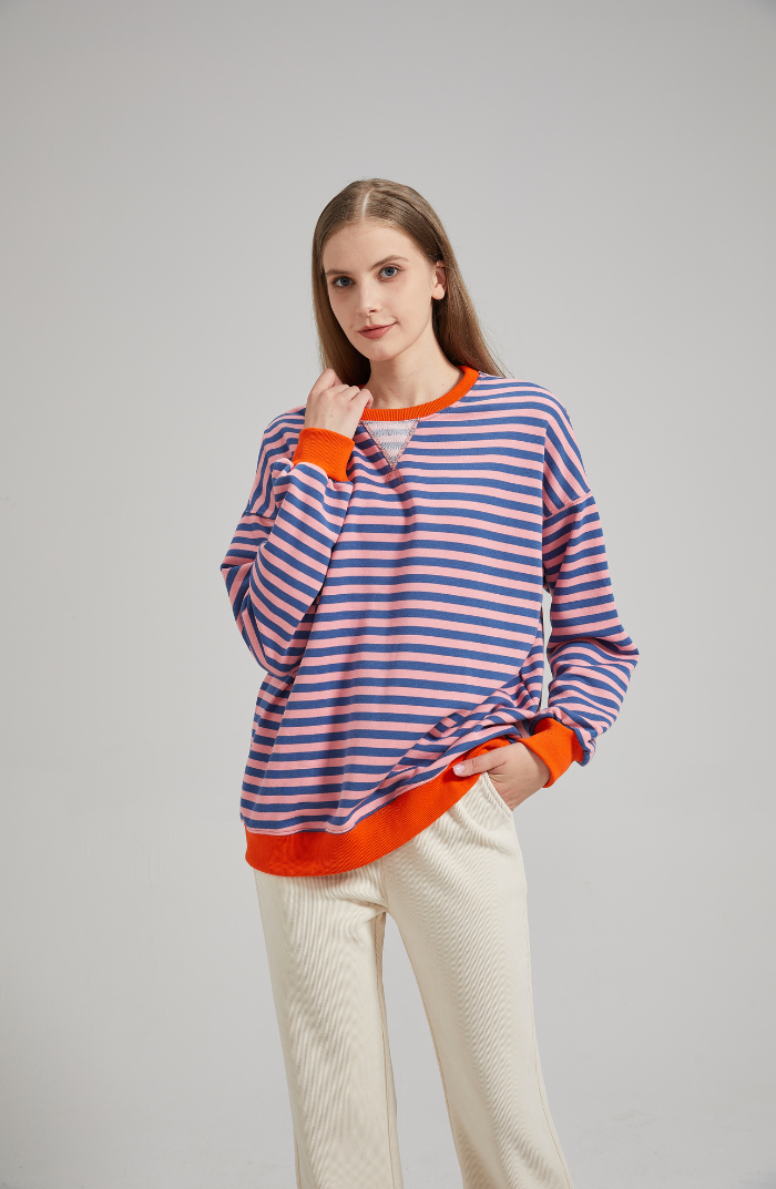 Gudrun | Stilfuld Stribet Relaxed Fit Sweater