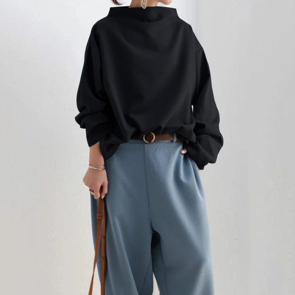 Clara | Dame Oversized Højhalset Sweater