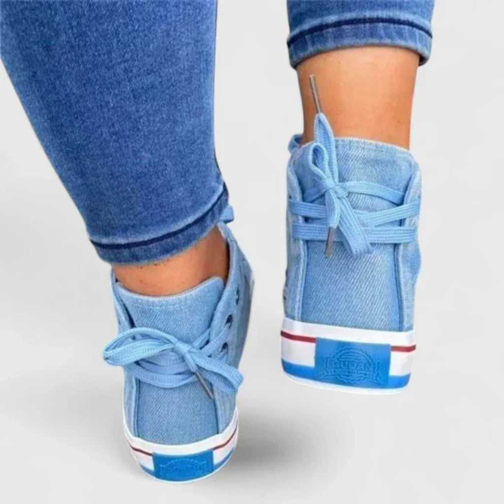 Serina | Dame High Top Sneakers Med Snøre