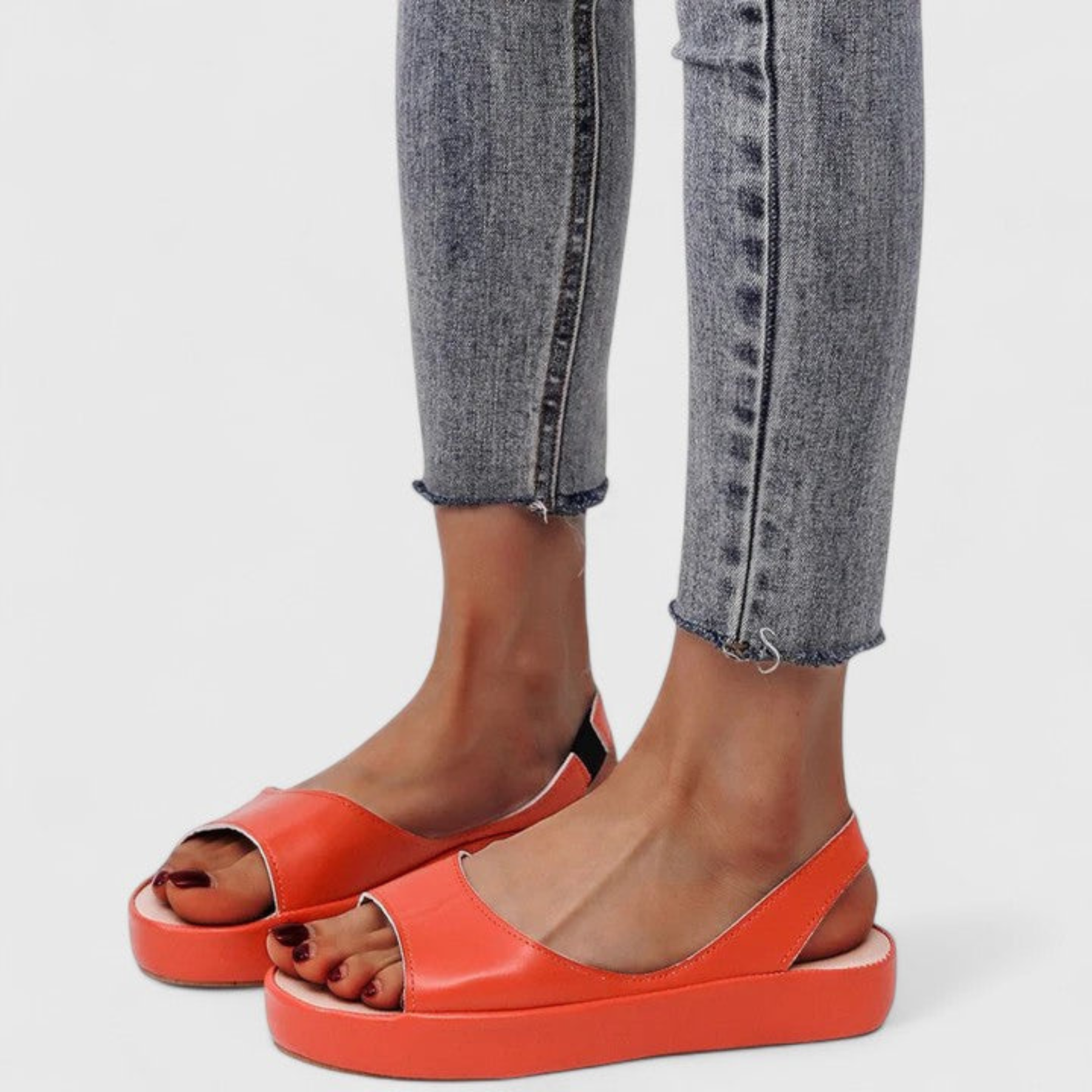 Helene | Dame Plateau Slingback Sandaler