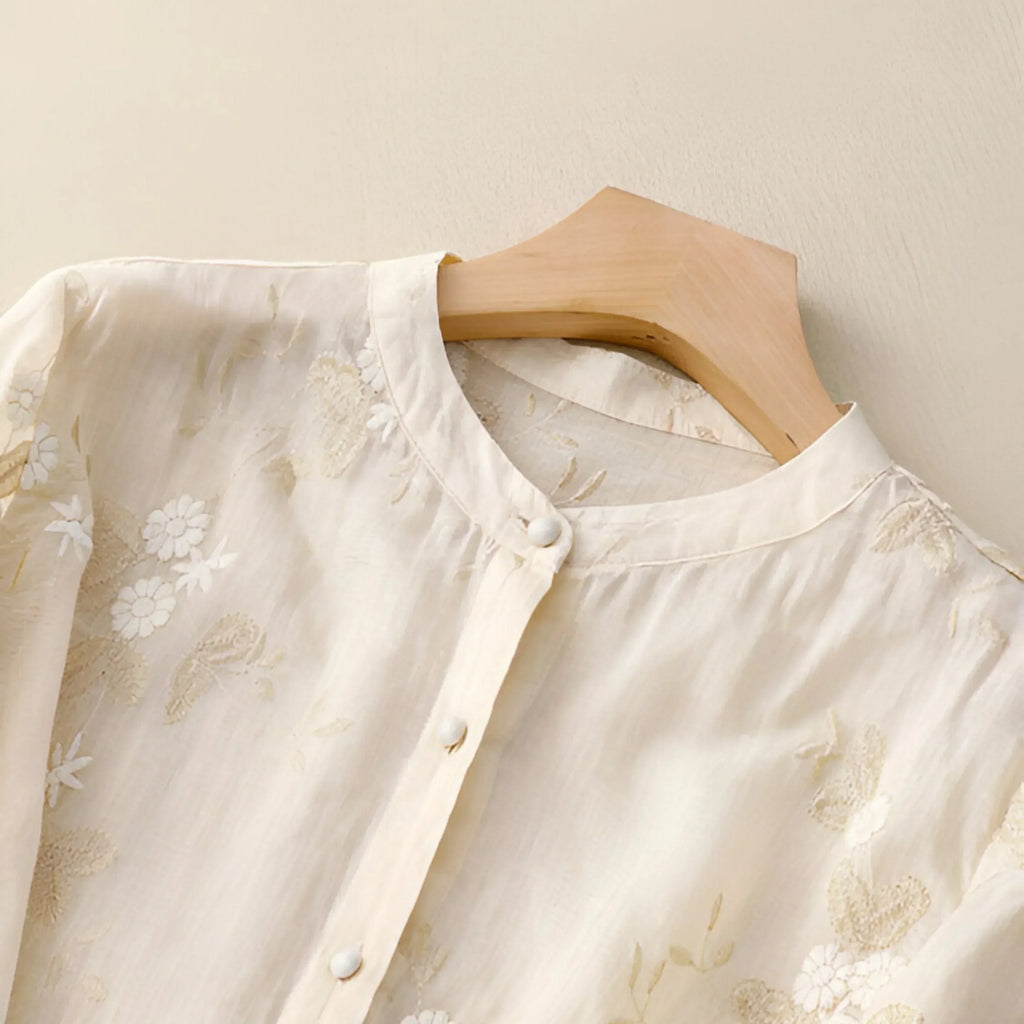 Emma | Let og Elegant Bomuldsbluse