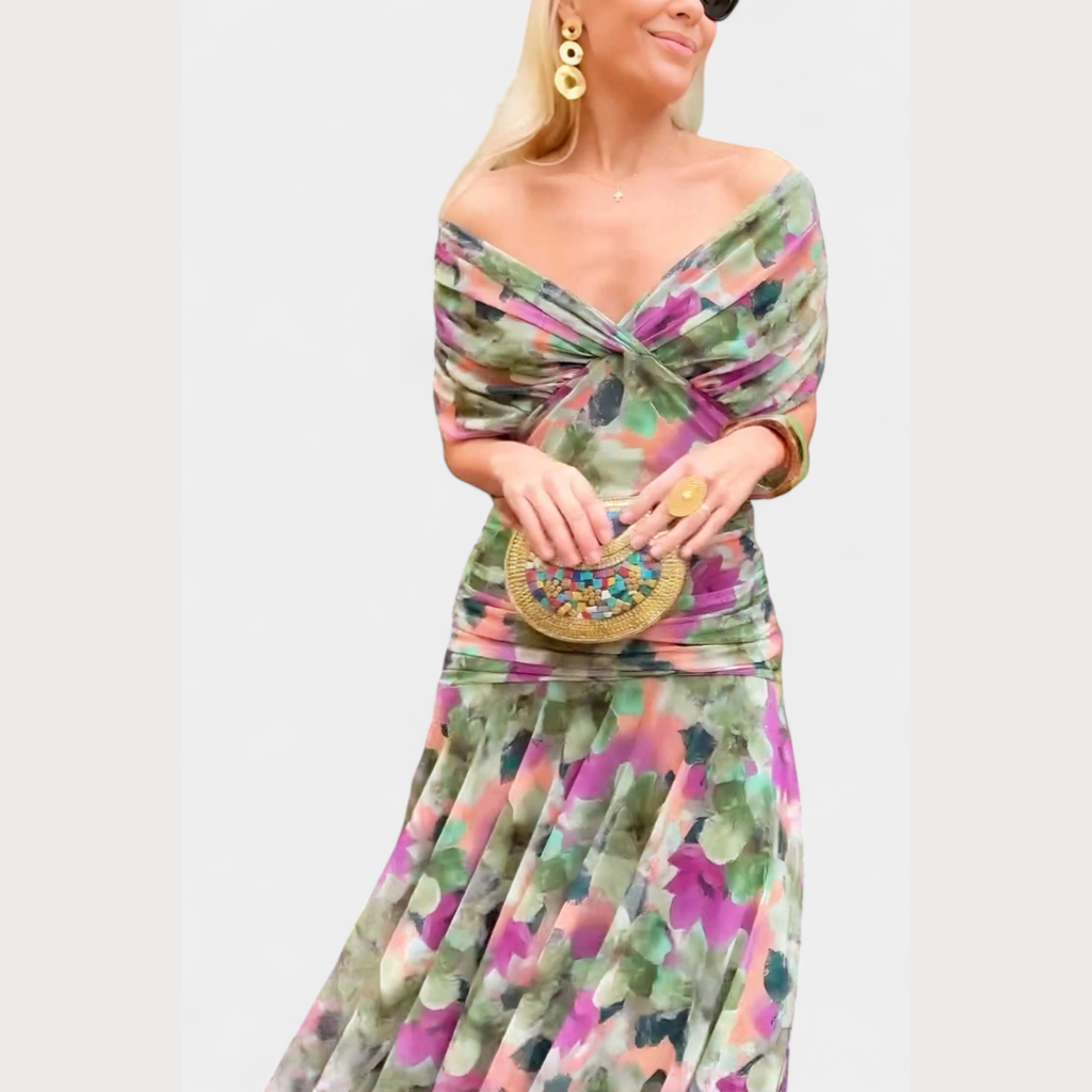 Laura | Dame Off Shoulder Elegant Aftenkjole