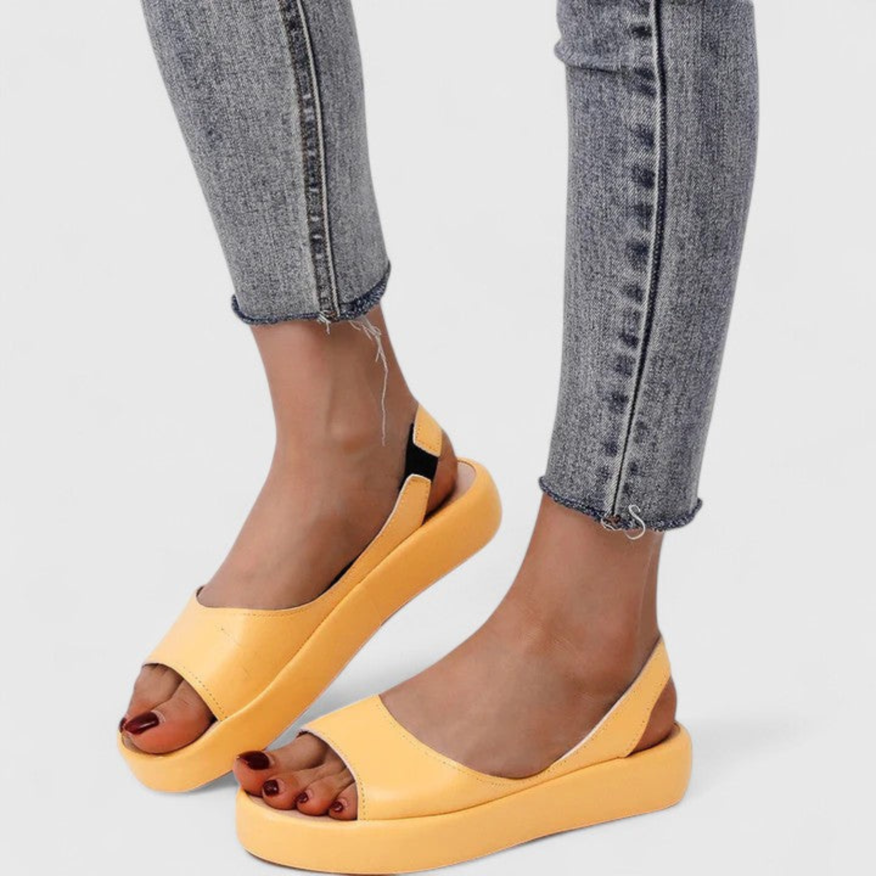 Helene | Dame Plateau Slingback Sandaler