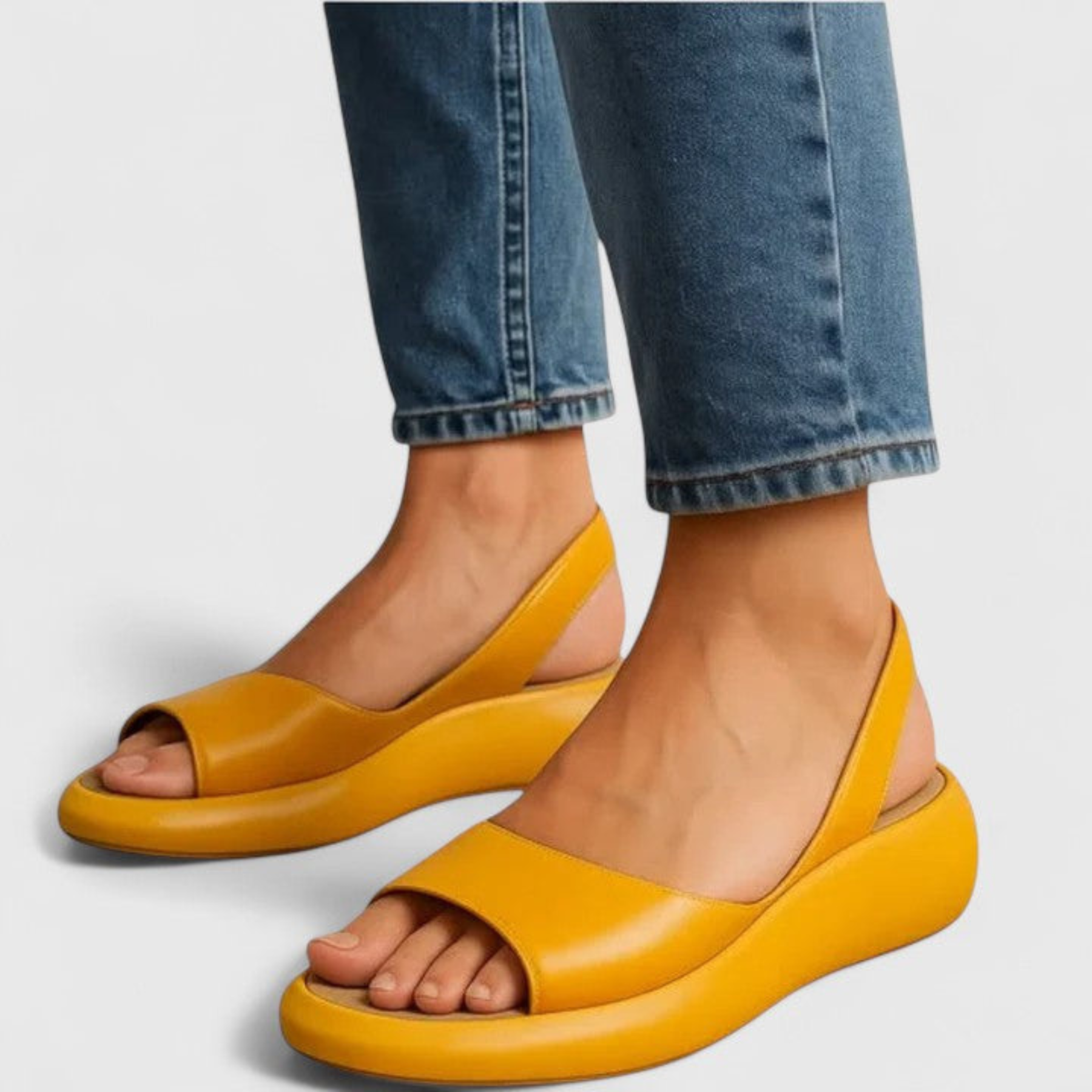 Helene | Dame Plateau Slingback Sandaler
