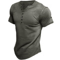 Baldur | Slim Fit T-shirt med Knapper