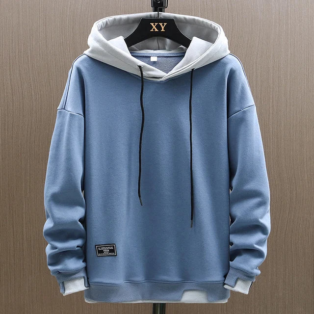 Rolf | Mænd Casual To-farvet Pullover Hoodie