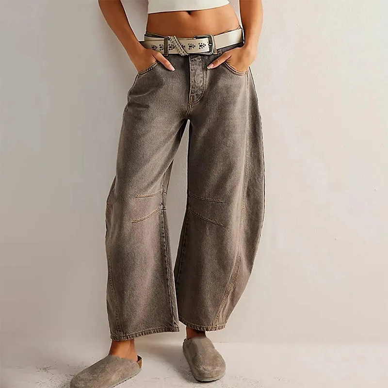 Augusta | Casual Og Behagelige Jeans Med Vide Ben