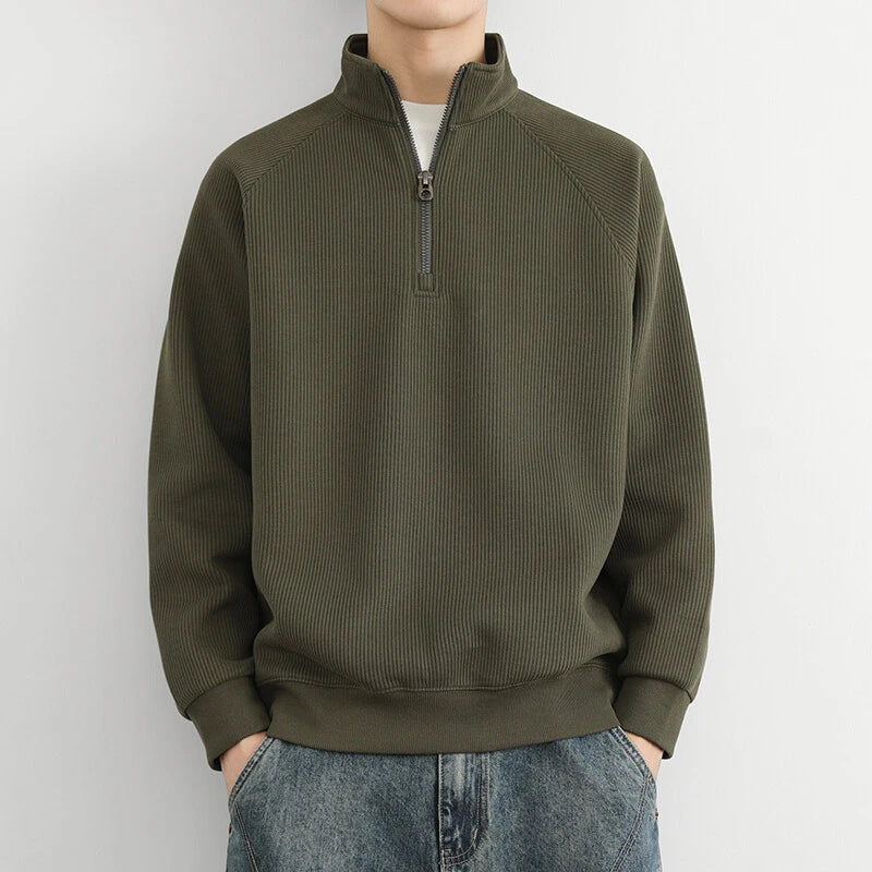 Lucas | Herre Lynlås Foran Pullover Casual Sweatshirt