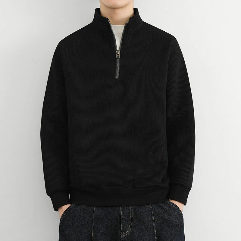 Lucas | Herre Lynlås Foran Pullover Casual Sweatshirt