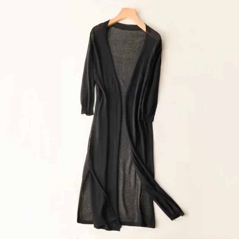 Novalie | Stilfuld Behagelig Lang Cardigan