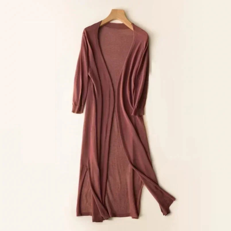 Novalie | Stilfuld Behagelig Lang Cardigan