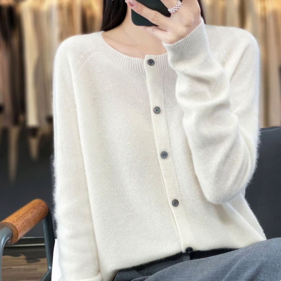 Annika | Blød og elegant uldcardigan