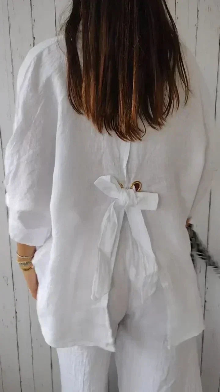 Marie | Stilfuld Casual Skjorte med Knapper