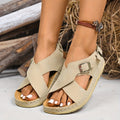Ella | Cross-Strap Sandaler Dame Polstret Komfort Fleksible
