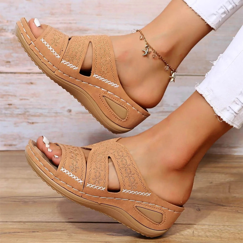 Isabella | Cross-Strap Sandaler Ortopædiske Justerbare Remme
