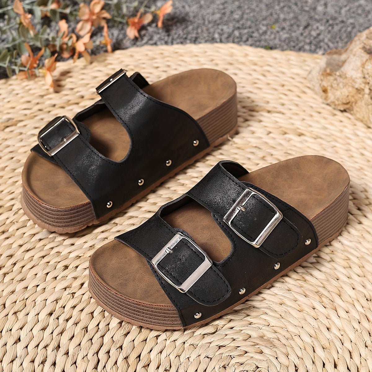 Anna | Cross-Strap Sandaler Polstret Sål Spænde Design