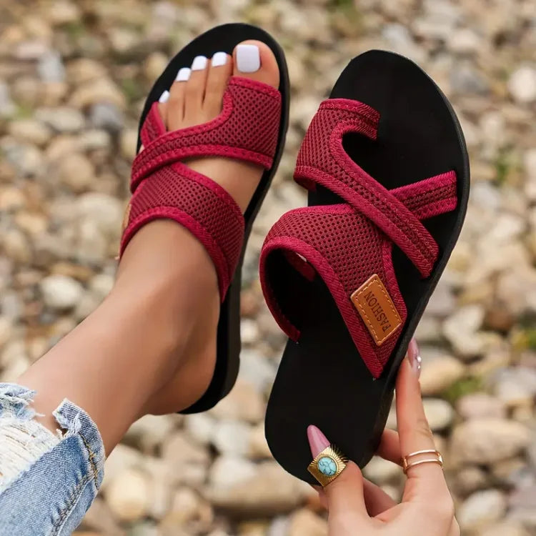 Lena | Dame Slip-On Flade Rem Sandaler