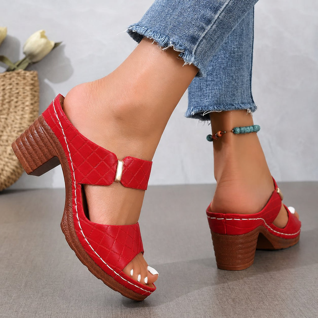 Ella | Dame Ortopædiske Blokchunky Memory Foam Sandaler