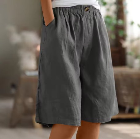 Ella | Dame Shorts Afslappet Pasform Elastisk Talje