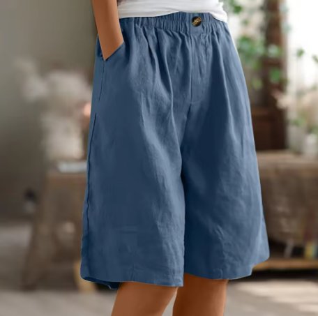 Ella | Dame Shorts Afslappet Pasform Elastisk Talje