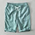 Malthe | Herre Afslappede Linen Shorts med Snørebånd