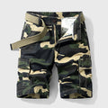Valdemar | Herre Camouflage Cargo Short Knælang Bælte