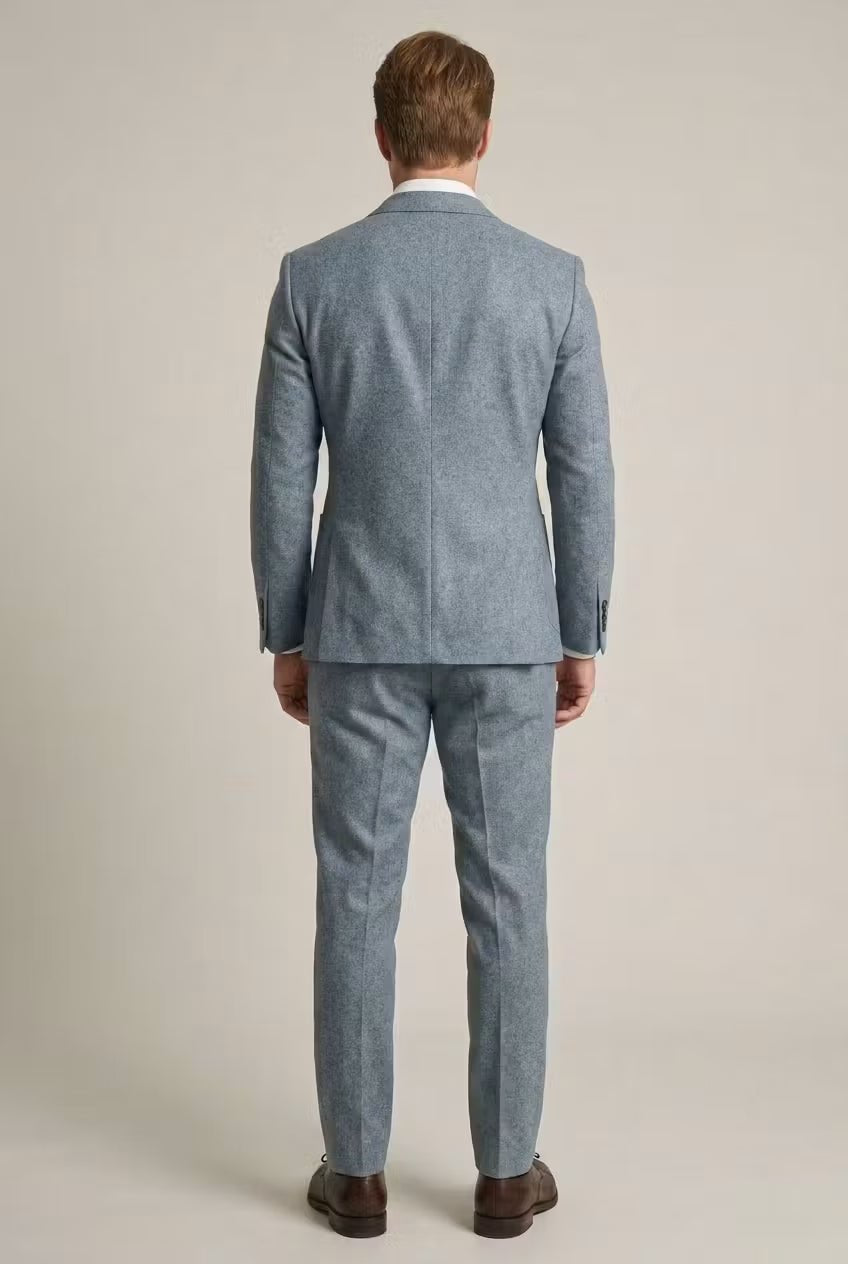 Alfred | Herre Slim-Fit Two-Piece Set Struktureret Businesskjole